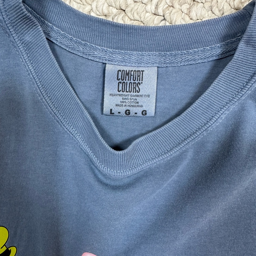 Comfort Colors  T-Shirt - Blue with Disney Characters - Picture 2 of 2